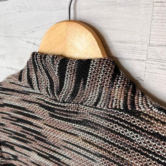 Knox Rose Cardigan Womens Size Medium Earth Tones Zipper on Sleeves Detail - Picture 12 of 16